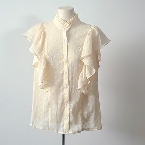 4/$20❤️ Romantic Boho Polka Dot Blouse